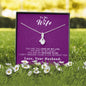 To my Wife - Reason to be - Purple - Alluring Beauty Necklace - Jewelry 14