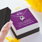 To my Wife - Reason to be - Purple - Forever Love Necklace - Jewelry 2