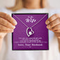 To my Wife - Reason to be - Purple - Forever Love Necklace - Jewelry 13