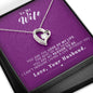 To my Wife - Reason to be - Purple - Forever Love Necklace - Jewelry 3