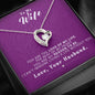 To my Wife - Reason to be - Purple - Forever Love Necklace - Jewelry 4
