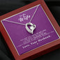 To my Wife - Reason to be - Purple - Forever Love Necklace - Mahogany Style Luxury Box - Jewelry 6