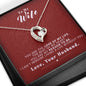 To my Wife - Reason to be - Red - Forever Love Necklace - Jewelry 3