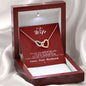 To my Wife - Reason to be - Red- Interlocking Hearts Necklace - Jewelry 5