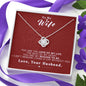 To my Wife - Reason to be - Red- Love Knot Necklace - Jewelry 4
