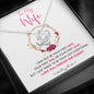 To my Wife - Red - last everything - Love Knot Necklace - Jewelry 3
