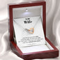 To my Wife - your last everything 2 - Bw - Interlocking Hearts Necklace - Jewelry 5