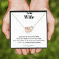 To my Wife - your last everything 2 - Bw - Interlocking Hearts Necklace - Jewelry 2