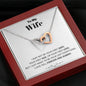 To my Wife - your last everything 2 - Bw - Interlocking Hearts Necklace - Mahogany Style Luxury Box - Jewelry 4