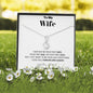 To my Wife - your last everything -bw - Alluring Beauty Necklace - Jewelry 14