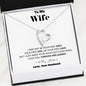 To my Wife - your last everything - Bw - Forever Love Necklace - Jewelry 10