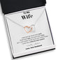 To my Wife - your last everything - Bw - Interlocking Hearts Necklace - Jewelry 6