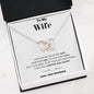 To my Wife - your last everything - Bw - Interlocking Hearts Necklace - Jewelry 9