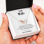 To my Wife - your last everything - Bw - Interlocking Hearts Necklace - Jewelry 7