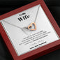 To my Wife - your last everything - Bw - Interlocking Hearts Necklace - Mahogany Style Luxury Box - Jewelry 4