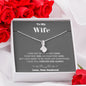 To my Wife - your last everything - Gray - Alluring Beauty Necklace - Jewelry 11