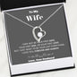 To my Wife - your last everything - Gray - Forever Love Necklace - Jewelry 10