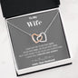 To my Wife - your last everything - Gray - Interlocking Hearts Necklace - Jewelry 9