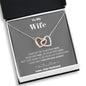 To my Wife - your last everything - Gray - Interlocking Hearts Necklace - Jewelry 6