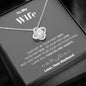 To my Wife - your last everything - Gray - Love Knot Necklace - Jewelry 3