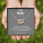 To my Wife - your last everything - Interlocking Hearts Necklace - Jewelry 2