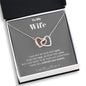 To my Wife - your last everything - Interlocking Hearts Necklace - Jewelry 6