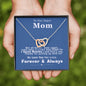 To our Super Mom - Queen Momma - Interlocking Hearts Necklace - Jewelry 2
