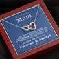 To our Super Mom - Queen Momma - Interlocking Hearts Necklace - Mahogany Style Luxury Box - Jewelry 4