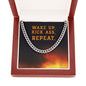 Wake up Kick Ass Repeat - Cuban Link Chain Necklace - Jewelry 6