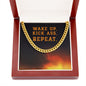 Wake up Kick Ass Repeat - Cuban Link Chain Necklace - Jewelry 17