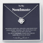 You are my Soulmate - Blue - Love Knot Necklace - Standard Box - Jewelry 1