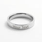 Custom Engraved Women’s Ring – Personalized Name Ring Promise Ring Stainless Steel or Gold Band | Meaningful Gift for Her - Size 6