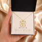 Custom Name Necklace – Personalized Monogram Logo Necklace Stainless Steel or Yellow Gold Finish - Jewelry 2
