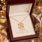 Custom Name Necklace – Personalized Monogram Logo Necklace Stainless Steel or Yellow Gold Finish - Jewelry 15