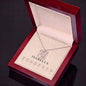 Custom Name Necklace – Personalized Monogram Logo Necklace Stainless Steel or Yellow Gold Finish - Polished Stainless Steel / Luxury Box