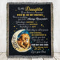 Father To Daughter Gifts - To My Daughter From Dad Gift - Today Is a Gift - Heirloom Woven Blanket - Jewelry 2