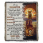 Father To Daughter Gifts - To My Daughter Promise From Dad Gift - Heirloom Woven Blanket - Jewelry 1