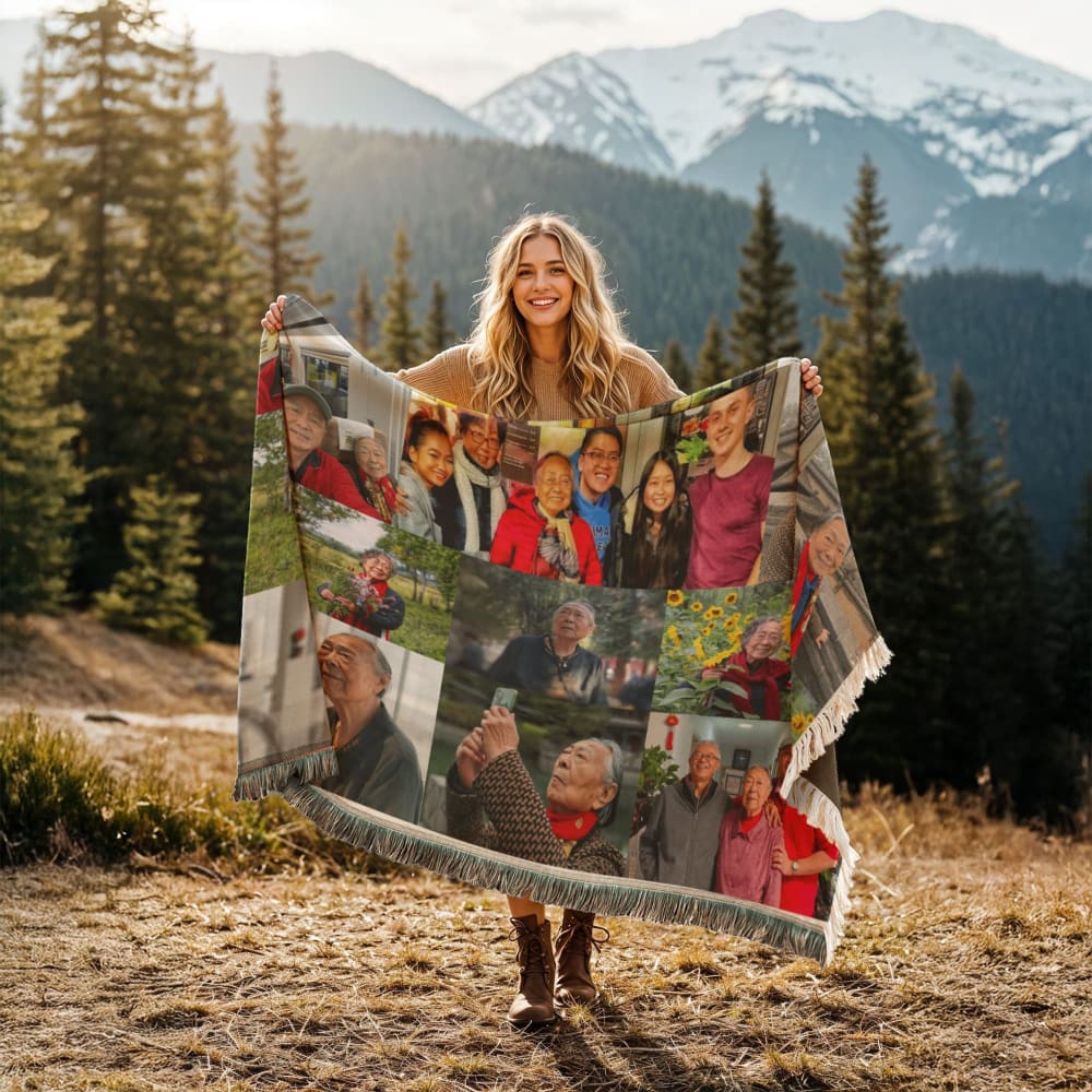 Printed Woven Blanket Landscape 56’’ x 46’’ - 56’’ x 46’’ Printed Woven Blanket - Blanket 3