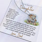 To my Beautiful Daughter - First Breath - Forever Love Necklace - Gifts for Daughters from Dad Daughter Necklace Daughter