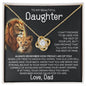 To My Beautiful Daughter - Promise - From Dad - Love Knot Necklace Gifts For Daughter Daughter Gifts Daughter Necklace Daughter Birthday