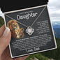 To My Beautiful Daughter - Promise - From Dad - Love Knot Necklace Gifts For Daughter Daughter Gifts Daughter Necklace Daughter Birthday