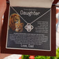 To My Beautiful Daughter - Promise - From Dad - Love Knot Necklace Gifts For Daughter Daughter Gifts Daughter Necklace Daughter Birthday