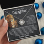 To My Beautiful Daughter - Promise - From Dad - Love Knot Necklace Gifts For Daughter Daughter Gifts Daughter Necklace Daughter Birthday