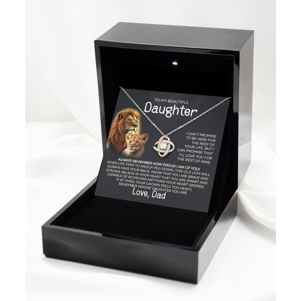 To My Beautiful Daughter - Promise - From Dad - Rose Gold Necklace Gifts For Daughter Daughter Gifts Daughter Necklace Daughter Birthday