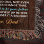 To My Daughter From Dad Beautiful Chapter Gift - Father To Daughter Gifts - Heirloom Woven Blanket - Jewelry 2