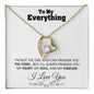 To my Everything - Promise you my Heart my Soul and my Forever - Forever Love Necklace Gift - 18k Yellow Gold Finish / Standard Box