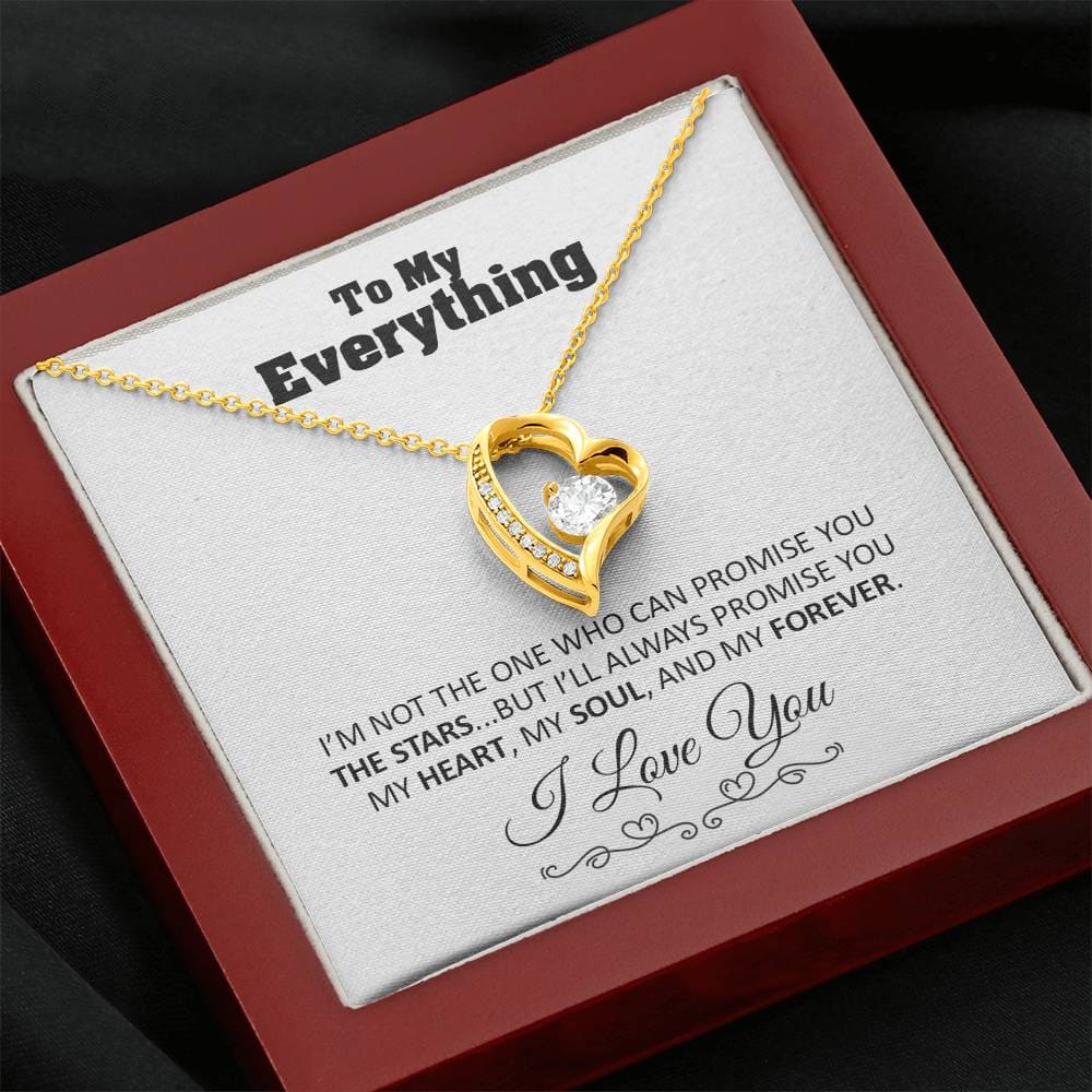 To my Everything - Promise you my Heart my Soul and my Forever - Forever Love Necklace Gift - Jewelry 59