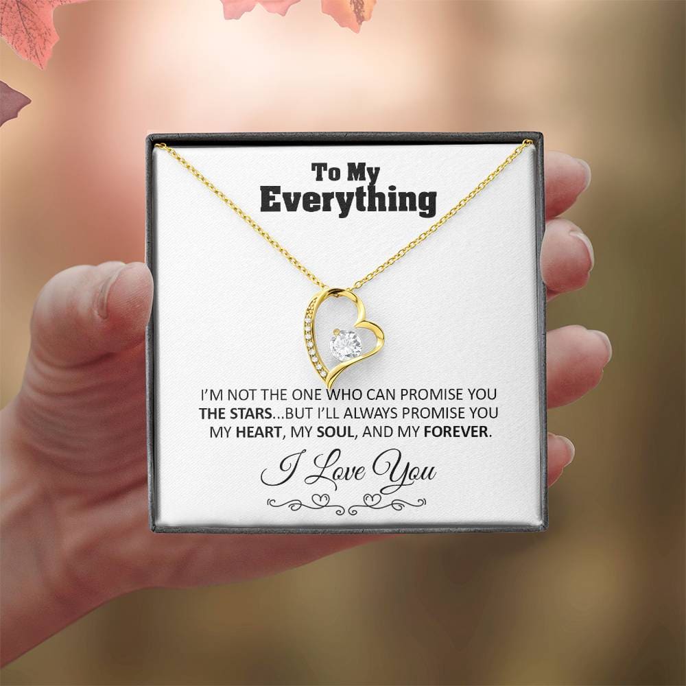 To my Everything - Promise you my Heart my Soul and my Forever - Forever Love Necklace Gift - Jewelry 41