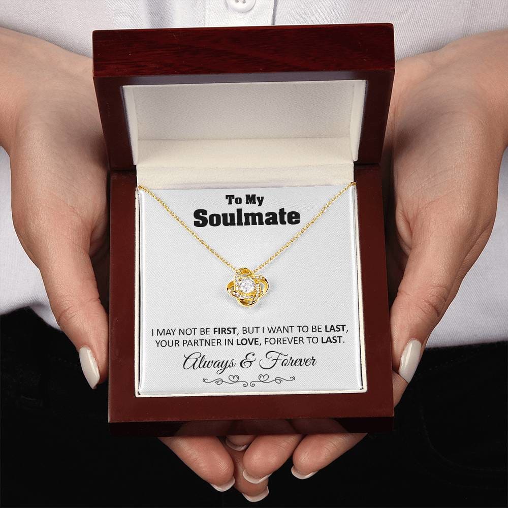 To My Soulmate – Forever To Last - Love Knot Necklace - Luxury Gift For Soulmates - Jewelry 10