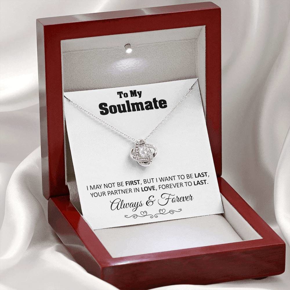 To My Soulmate – Forever To Last - Love Knot Necklace - Luxury Gift For Soulmates - Jewelry 4